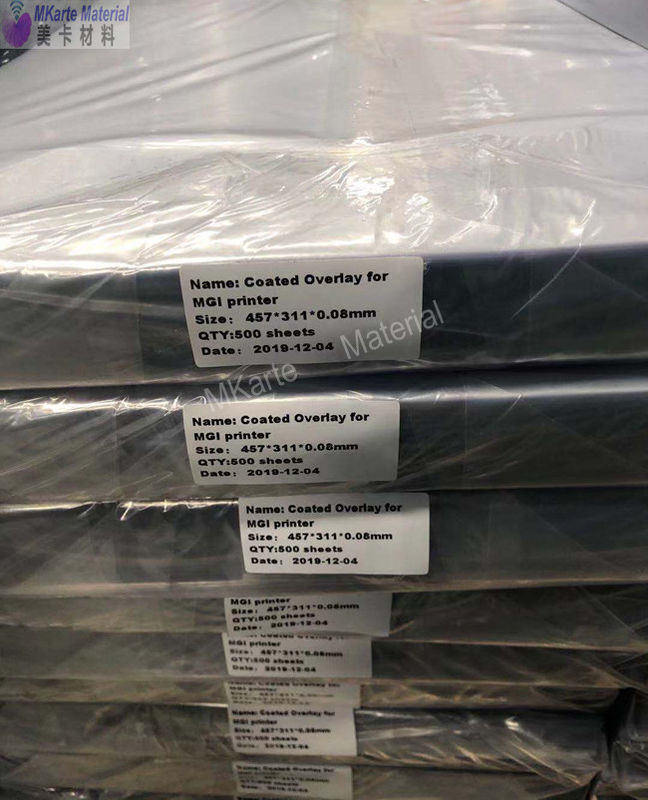 Ukuran Gulungan Disesuaikan PVC Coated Overlay Perubahan Warna Laminasi Kecil