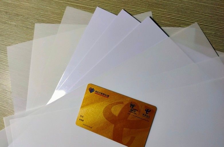 PVC Inkjet A4 Putih Non Laminasi Inkjet Lembar PVC Ditetapkan Untuk Kartu ID A4