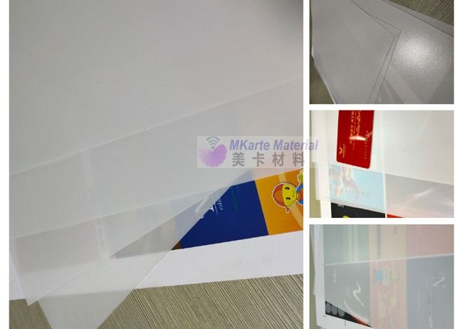 Offset Cetak Lembar Inti Plastik Polycarbonate PC Jelas Untuk Kartu IC Contactless