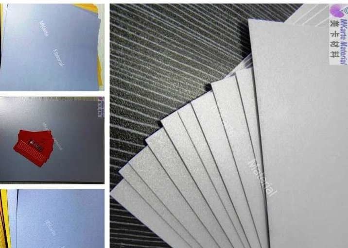 Sliver Printed PVC Sheet A4 A3 Untuk Pencetakan Iklan Dan Menampilkan Bahan Kartu PVC