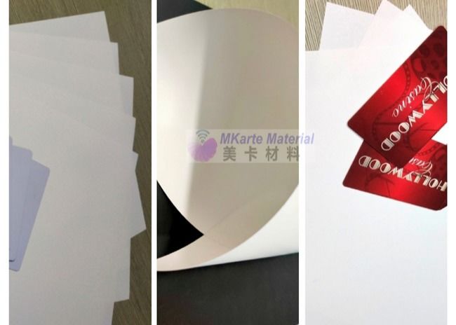 Sablon Sutra 2mm Tebal Lembar Plastik PETG Untuk Produksi Tubuh Kartu PETG