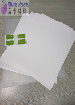 Plastik Anti Aging Inlay menggunakan PC Core Base Sheet Untuk Kartu INLAY Sheet