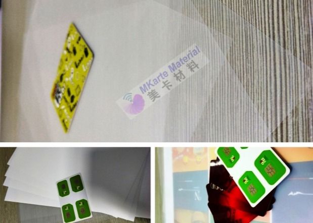 Tepat Die Cut Cetak Offset Lembar Profil Polikarbonat Untuk Produksi Tubuh Kartu PC