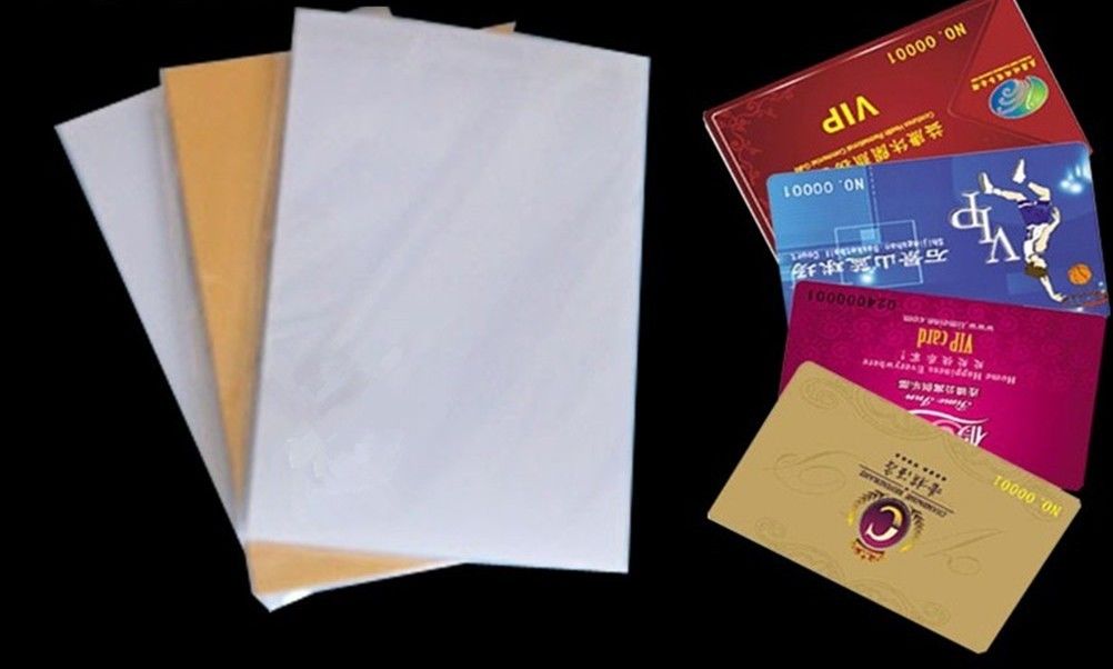 Naga PVC Non Laminasi Lembar Bahan Kartu PVC Instan Untuk Produksi Kartu