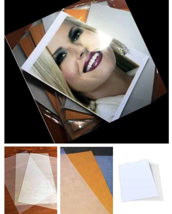 Lembar PVC Inkjet 0,58mm Non Laminating Dengan 2 Lembar Cetak Ditambah 1 Lembar Inti Tengah