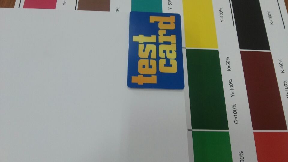 Gambar Definisi Tinggi Konica Digital Printing Pvc Sheets Untuk Produksi Kartu Pvc